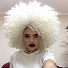 Adorable Naturals White Afro Mini Afro Afro Hair White