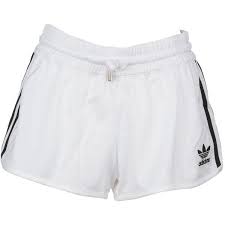 Black And White Striped Shorts Womens 3 Stripes Shorts 31 Liked On Polyvore Featuring Shorts Bottoms Short Adidas White Stretch Waist S Adidas Shorts Women White Lace Shorts Adidas Shorts