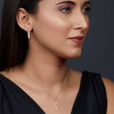 Selena Rose Gold Open Halo Pendant Set