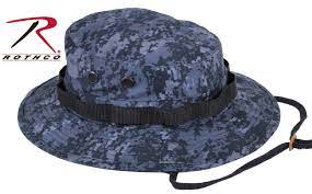 Midnight Blue Digital Camo Boonie Hat Dark Navy Black Camouflage Bucket Hats Digital Camo Camo Outfits Camouflage