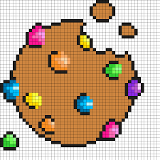 Giant Cookie Perler By Rawrihazcupcake On Kandi Patterns Parlmonster Korsstygn Pyssel