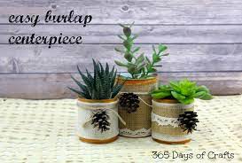 See how to make an adorable wreath made from doilies or an adorable burlap pumpkin wreath! Fall Burlap Centerpiece 365 Days Of Crafts