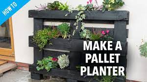 Here's some inspiration for your own project. How To Make A Pallet Planter Youtube