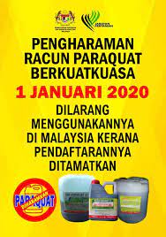 Pelindungan daripada makhluk perosak itu; Paraquat Akan Lembaga Racun Makhluk Perosak Official Facebook