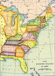 Map Of The United States In 1800 Genealogy Map History Historical Maps