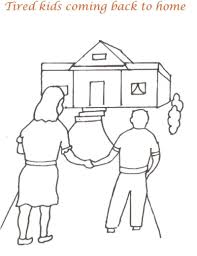 The idea is to let the kids make a picnic story by looking different this is an effort to enhance story making capability of kids along with coloring pictures. A Picnic Day Story Coloring Page For Kids 10