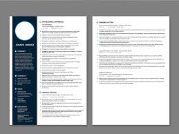 modern simple & catchy resume for