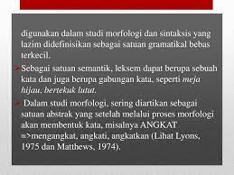 Kata gramatikal dan leksikal, mungkin terdengar agak asing di telinga kita. Struktur Bahasa Indonesia Semantik Ppt Download