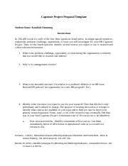 Open annually between august through november, the hcde online capstone proposal form is where you submit a project proposal. 1 Hrmt590 Ws1 Capstone Project Proposal Template Docx Capstone Project Proposal Template Student Name Kamilah Flemming Instructions In 100 200 Words Course Hero