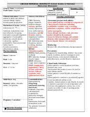 Montelukast Pdf Active Learning Template Medication Student Name Montelukast Singulair Medication Review Module Chapter Category Class Bronchodilator Course Hero