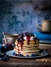 Serve alongside these amazing breakfast potatoes. Hazelnut And Chia Pancakes With Blueberry Compote Gluten Free Nicky S Kitchen Sanctuary