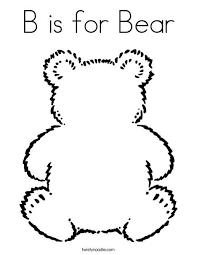 B Is For Bear Coloring Page Teddy Bear Coloring Pages Bear Coloring Pages Teddy Bear Picnic