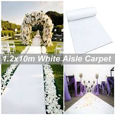 Choose from our wide range of wedding products. 10m X 1 2m Pure White Wedding Aisle Runner Plain White Carpets Floor Runner Wedding Supplies Party Decoration Wish