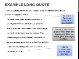 However, some passages so clearly articulate an idea that they w&ss quicknotes. Apa Format Long Quotes