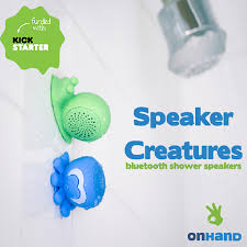 Sing Along With These Little Critters Speaker Creatures Are Wireless Bluetooth Speakers Specifically Designed Shower Bluetooth Speaker Shower Speaker Speaker
