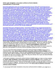 Nursing students attend classes at the college. Government Nursing Colleges Application Forms 2021 Fill Online Printable Fillable Blank Pdffiller