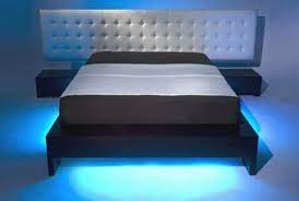 lightened platform bed bathe in the moon light right inside your bedroom hometone under bed lighting bed lights under bed