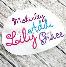 I filmed a couple videos . Sweet Script Embroidery Alphabet