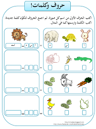 Arabic Worksheets أوراق عمل لغة عربية Arabic Worksheets Copyright C 2013 Aws Vocab ورقة عمل حروف وكلمات 1 ملونة Facebook