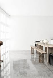 Raw Beauty 14 Gorgeous Spaces With Concrete Floors Minimalist Interior Design Minimalist Interior Flooring