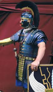 Roman Optio Reenactor Wearing A Blued And Blackened Gallic C Helmet And Lorica Segmentata Of The Corbridge B Type He Roman Armor Roman Warriors Roman Soldiers