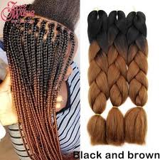 Ombre Black And Brown Braids 2017 New Black And Brown Kanekalon Braiding Hair 24 Ombre Kanekalon Jumbo Braiding Hair Synthetic Expre Kanekalon Braiding Hair Jumbo Braiding Hair Box Braids