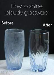 How To Shine Cloudy Glassware 365ish Days Of Pinterest Deep Cleaning Tips Cleaning Hacks Kitchen Cleaning Hacks