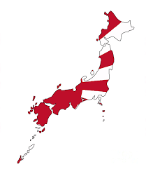 Empire of japan, historical japanese empire founded on january 3, 1868, when supporters of the emperor meiji overthrew yoshinobu, the last tokugawa shogun. Japanese Map And Flag Digital Art By Bigalbaloo Stock