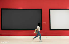 Download Download Premium Psd Of Audience Enjoying Art Exhibition 295482 Art Exhibition Space Art Gallery Exhibition