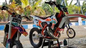 Maybe you would like to learn more about one of these? Ninja R 2tak Dirubah Menjadi Motocross Trail Grasstrack