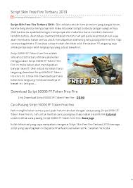 Pdf Cara Mendapatkan 50000 Diamond Dengan Menggunakanscript Skin Free Fire Tarkiman Bin Kusir Academia Edu