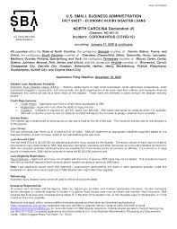 Lenoir Economic Injury Disaster Loans Being Made Available Through The U S Small Business Administration