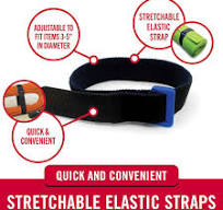 VELCRO Brand VEL-30792-AMS 15 Inch Elastic Straps 4 Pack | Stretchable and  Adjustable for Snug Fit | Fasten Lumber, Yoga Mats, Tools, Camping ...