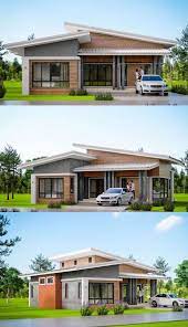 Contemporary Single Storey House With Three Bedrooms And Two Bathrooms Ulric Home House Roof Design Flat Roof House Modern Bungalow House