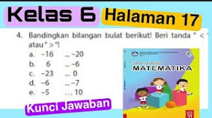 Ayo mencoba halaman 10, 11. Kunci Jawaban Matematika Kelas 6 Halaman 17 Membandingkan Bilangan Bulat Youtube