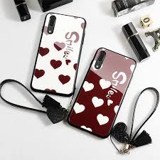 Juegos en linea para celulares a10 : Case Strap For Samsung Galaxy A70 A50 A10 A20 A30 Case Glass Hard Cover For Samsung A50 A40s Smile Love H Capas Para Telefone Capas De Telefone Diy Celulares
