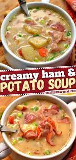Creamy Ham And Potato Soup Recipe Ham And Potato Soup Ham Soup Soup And Sandwich