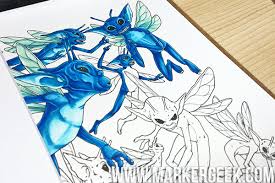 Top 130 harry potter coloring pages and sheets you can print. Harry Potter Colouring Book Cornish Pixies Using Copics Marker Geek