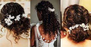 Even though some would argue that since this is an oriental hairdo, it would fit better with straighter or slick hair. Brides With Curly Hair Check Out These Fun Ways To Style Your Hair Shaadisaga