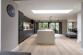 Our kitchen design experts can help! Modern Kitchen And Family Room In Refurbished And Extended Cheshire Home Contemporary Kitchen Cheshire By John Gauld Photography Houzz Uk