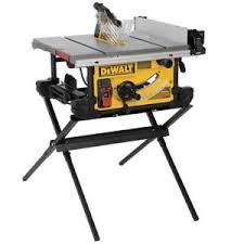 Dewalt 15 Amp Corded 10 In Job Site Table Saw With Scissor Stand Dwe7490x The Home Depot Portable Table Saw Jobsite Table Saw Best Portable Table Saw