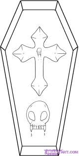 How To Draw A Cool Cartoon Coffin Step 5 Halloween Pictures To Draw Drawings Halloween Pictures