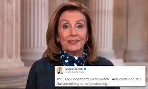 Bizarre Moment In Nancy Pelosi S Abc Interview Where She Blurted Out Good Morning Sunday Morning Daily Mail Online