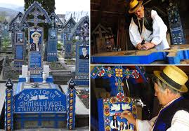 Cimitirul vesel este un cimitir din localitatea săpânța, județul maramureș, faimos pentru crucile mormintelor viu colorate și picturile naive reprezentând scene din viața și ocupația persoanelor înhumate. Mybestplace Cimitirul Vesel The Most Colorful And Joyful Burial Place In The World