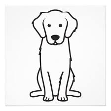 Golden Retriever Dog Cartoon Custom Invites Cartoon Dog Dog Drawing Dogs Golden Retriever