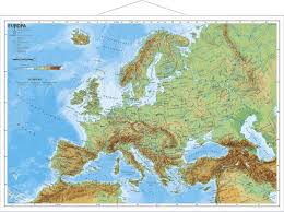 #europakarte get the complete map of europe. Physisches Europa Poster Mit Metallleisten 95x66 Cm