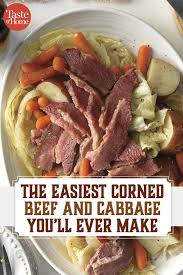 Easy Corned Beef And Cabbage Recipe Corned Beef Recipes Corn Beef And Cabbage Recipes