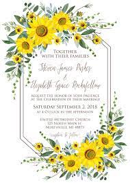 Sunflower Wedding Invitational Set Sunflower Floral Greenery Wedding Invitation Welcome Wedding Sign Save The Date In 2021 Sunflower Wedding Invitation Template Sunflower Wedding Invitations Sunflower Wedding