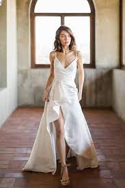 Fresh Spring Bridal Style Shoot Wedding Dresses High Low Bridal Styled Shoot Wedding Dresses Satin