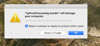 Hppostprocessing Bundle Problem When Prin Apple Community If you suspect the after deleting the malware using your antivirus, clean up macos using a mac cleaner to make sure there are no leftover files. hppostprocessing bundle problem when
